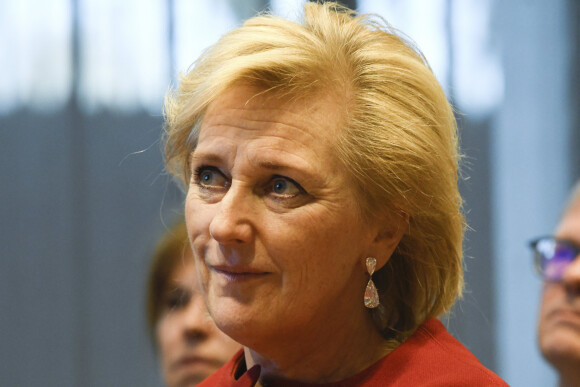 La princesse Astrid de Belgique lors de la remise du prix Generet pour les maladies rares à Bruxelles le 16 janvier 2020. 