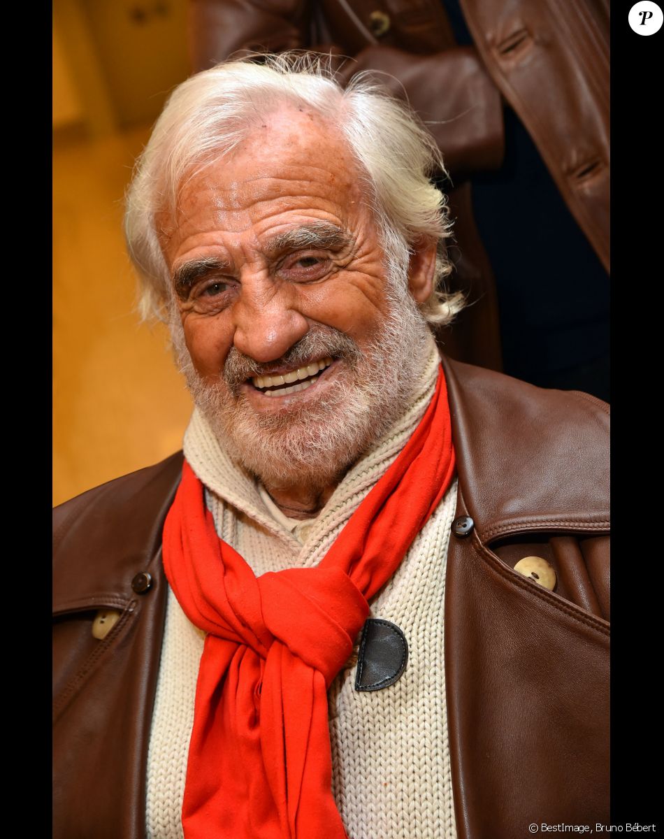 Exclusif - Jean-Paul Belmondo lors de l'avant-première mondiale du documentaire "Belmondo par Belmondo" au Grimaldi Forum à Monaco © Bruno Bébert/ Bestimage