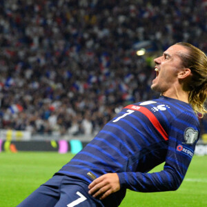 Joie de Antoine Griezmann (france) - Match de football : Eliminatoires coupe du monde 2022 : La France bat la Finlande 2-0 à Lyon le 7 septembre 2021. © Frédéric Chambert/Panoramic/Bestimage