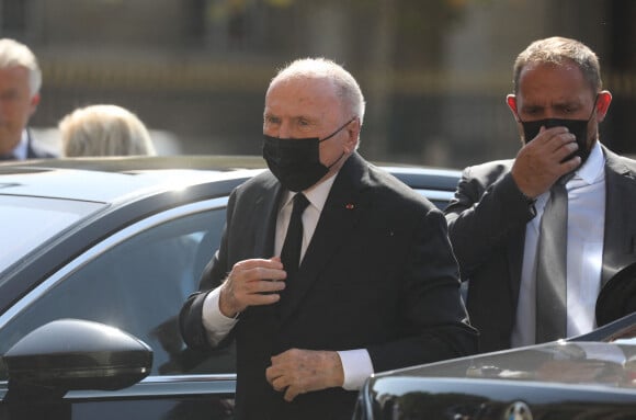 François Pinault - Obsèques de Florence Rogers-Pinault en l'Église Saint-Sulpice à Paris, le 8 septembre 2021.