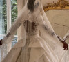 Le mannequin Jasmine Tookes s'est mariée dans une robe Zuhair Murad. Septembre 2021.