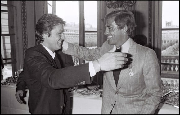 Alain Delon et Jean-Paul Belmondo en 1980.