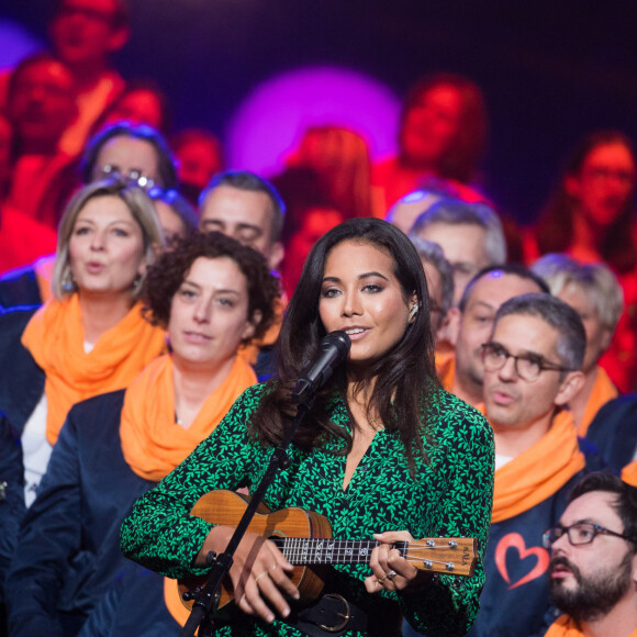 Vaimalama Chaves - Deuxième jour de la 33ème édition du Téléthon au Parc de la Villette à Paris le 7 décembre 2019. © Tiziano Da Silva/Bestimage