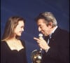 Serge Gainsbourg et Vanessa Paradis à la cérémonie des Victoires de la Musique en 1990.