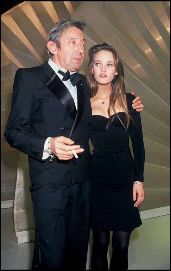 Serge Gainsbourg et Vanessa Paradis à la cérémonie des Victoires de la Musique