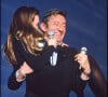 Serge Gainsbourg et Vanessa Paradis à la cérémonie des Victoires de la Musique en 1990.