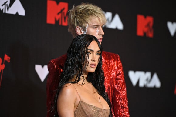 Megan Fox et Machine Gun Kelly assistent aux MTV Video Music Awards 2021. Brooklyn, New York, le 12 septembre 2021.