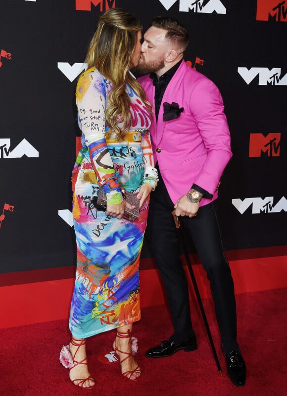 Conor McGregor et son épouse Dee Devlin aux MTV Video Music Awards 2021 à Brooklyn. New York, le 12 septembre 2021.