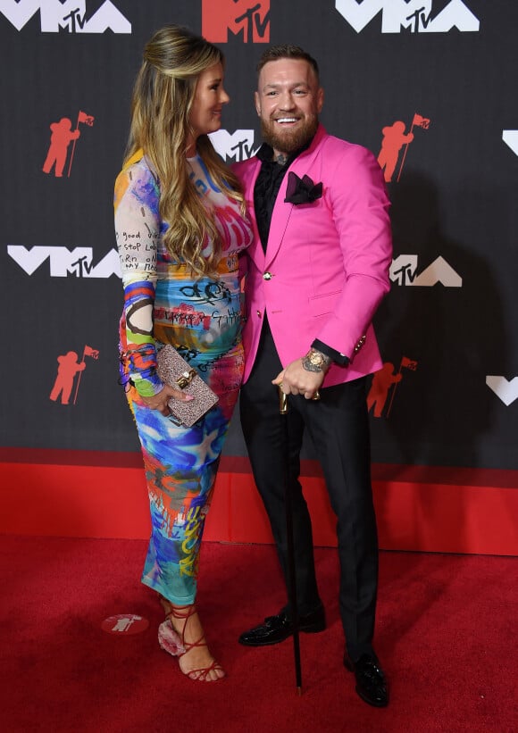 Conor McGregor et son épouse Dee Devlin aux MTV Video Music Awards 2021 à Brooklyn. New York, le 12 septembre 2021.