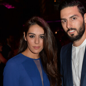 Sofia Essaïdi et son compagnon Adrien Galo - Soirée des 80 ans de Lancôme au Casino de Paris lors de la fashion week Haute Couture Automne-Hiver 2015/2016 à Paris, le 7 juillet 2015.