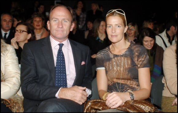 India Hicks et son mari David Flint Wood à la Fashion Week de Milan en 2006. 