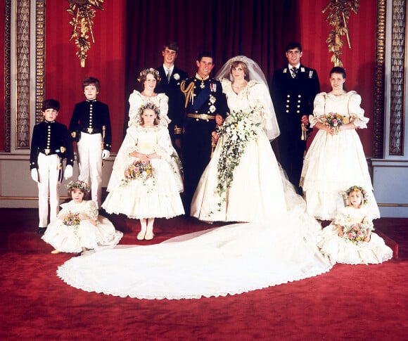 India Hicks en demoiselle d'honneur lors du mariage du prince Charles (son parrain) et Diana en 1981. 