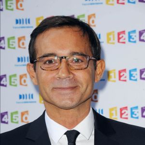 Jean-Luc Delarue lors de la conférence de presse du groupe France Télévisions à Paris le 31 août 2011