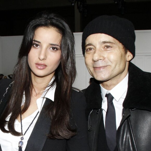 Jean-Luc Delarue et Anissa à Paris, le 21 janvier 2012.