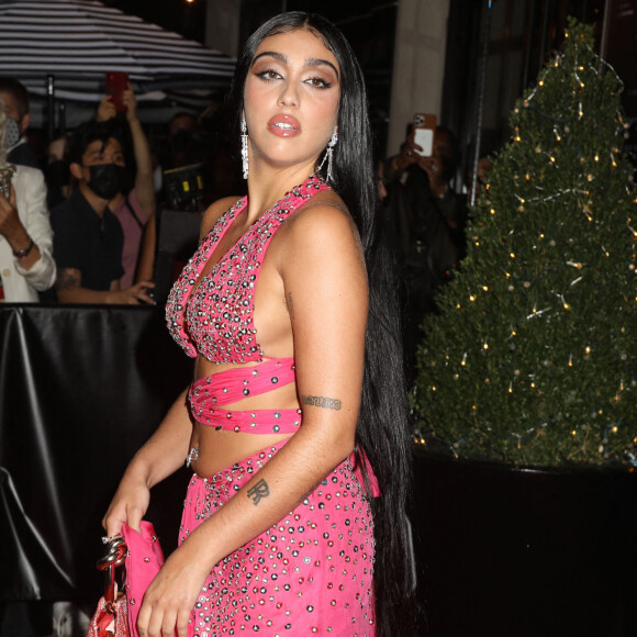 Lourdes Leon - Les people à la sortie du Mark Hotel pour se rendre à la soirée du Met Gala (Met Ball) 2021 à New York, le 13 septembre 2021. © Nancy Kaszerman/ZUMA Press Wire/Bestimage 