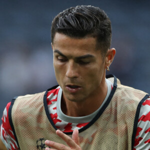 Cristiano Ronaldo lors du match "BSC Young Boys vs Manchester United" au Stade de Suisse, en phase de poule de la Ligue des Champions. Berne, le 14 septembre 2021.