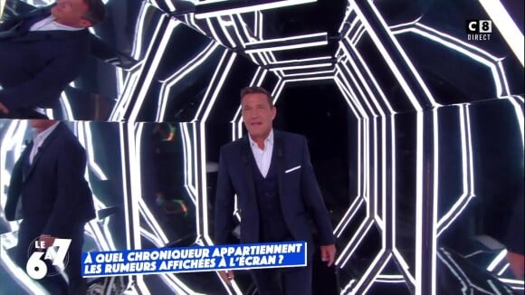 Benjamin Castaldi fait son entrée sur le plateau de "6 à 7". Le 15 septembre 2021.