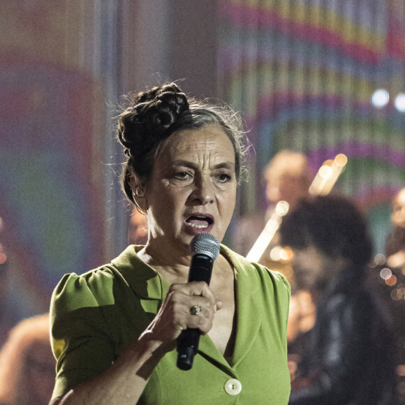 Exclusif - Catherine Ringer - Concert hommage à Johnny Hallyday "Que je t'aime" à l'AccorHotels Arena Paris Bercy à Paris. Le 14 septembre 2021 © Borde-Jacovides-Moreau / Bestimage