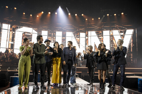 Exclusif - Catherine Ringer, Pierre Billon, Amir Haddad, Kad Merad, Nolwenn Leroy, Patrick Fiori, Patrick Bruel, Christophe Maé, Florent Pagny, Jenifer Bartoli, Gad Elmaleh - Concert hommage à Johnny Hallyday "Que je t'aime" à l'AccorHotels Arena Paris Bercy à Paris. Le 14 septembre 2021 © Borde-Jacovides-Moreau / Bestimage