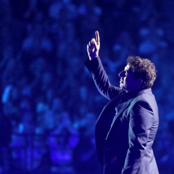 Exclusif - Patrick Bruel - Concert hommage à Johnny Hallyday "Que je t'aime" à l'AccorHotels Arena Paris Bercy à Paris. Le 14 septembre 2021 © Borde-Jacovides-Moreau / Bestimage