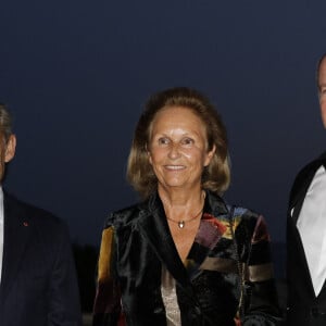 Exclusif - Nicolas Sarkozy, Patricia Husson et le prince Albert II de Monaco - Soirée du 30e anniversaire de "Mission Enfance" au sporting de Monte-Carlo à Monaco le 17 septembre 2021. © Claudia Albuquerque/Bestimage