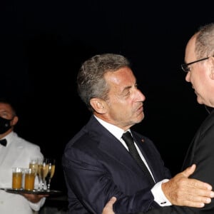 Exclusif - Nicolas Sarkozy et le prince Albert II de Monaco - Soirée du 30e anniversaire de "Mission Enfance" au sporting de Monte-Carlo à Monaco le 17 septembre 2021. © Claudia Albuquerque/Bestimage