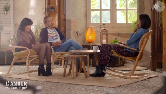 Jean-Claude et Yolanda lors du bilan de "L'amour est dans le pré 2020" le 14 décembre, sur M6