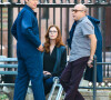 Matthew Bomer, Bridget Regan, Willie Garson - Tournage de la serie "White Collar" (FBI : Duo tres special) à New York, le 15 aout 2013.