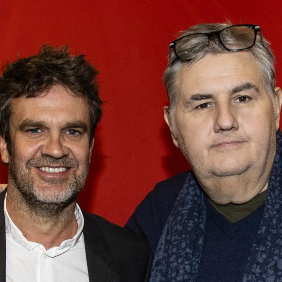 Exclusif - Hervé Mathoux et Pierre Ménès - Séance de dédicace du livre Canal Football Club à la Fnac des Champs Elysée à Paris le 15 novembre 2018. © Pierre Perusseau/Bestimage