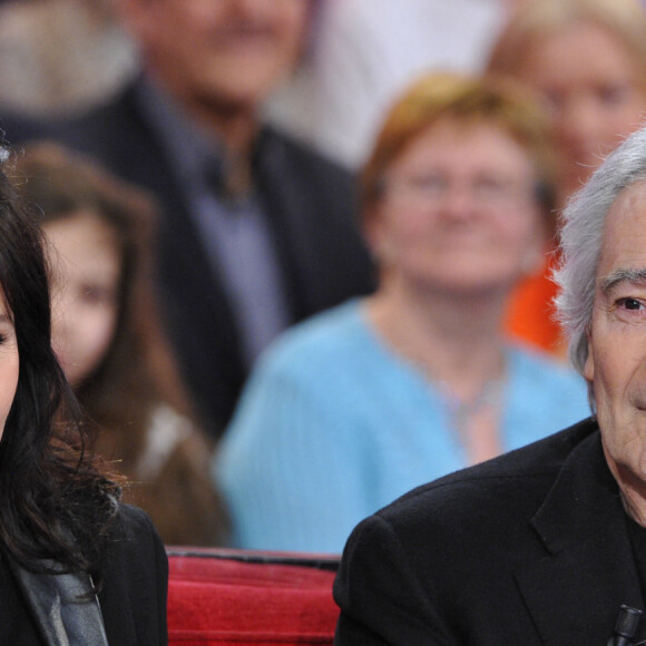 Evelyne Bouix, Pierre Arditi - Enregistrement de l'emission " Vivement Dimanche" a Paris le 27 fevrier 2013 et qui sera diffusee le 3 Mars.