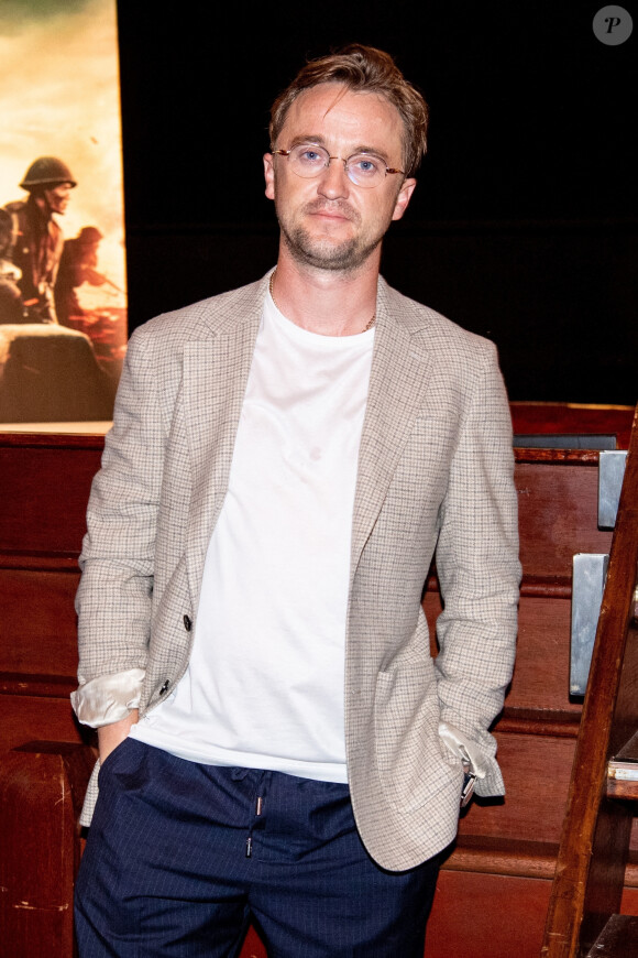 Tom Felton à la première de "Bataille de l'Escaut (The Battle of the Scheldt) au cinéma Pathe Tuschinski à Amsterdam, le 4 juin 2021. 