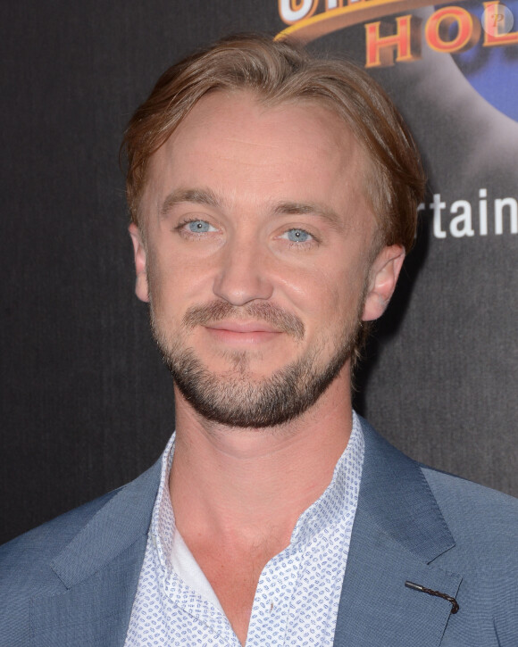 Tom Felton à l'inauguration des nouvelles zones thématiques liées à l'univers d'Harry Potter "The Wizarding World Of Harry Potter" à Universal City le 5 avril 2016. © Birdie Thompson/AdMedia via ZUMA Wire / Bestimage