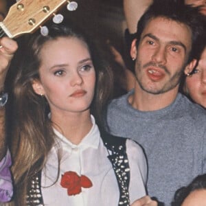 Archives - Vanessa Paradis, Florent Pagny à une soirée avec Mathilda May en 1992 à Paris