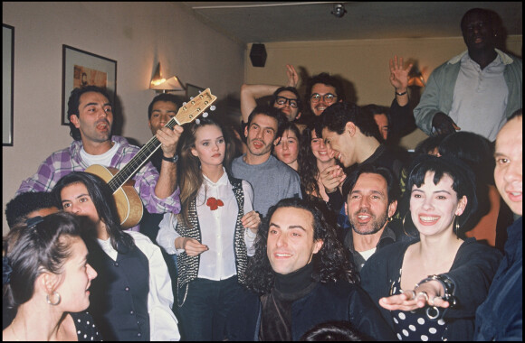 Archives - Vanessa Paradis, Florent Pagny à une soirée avec Mathilda May en 1992 à Paris
