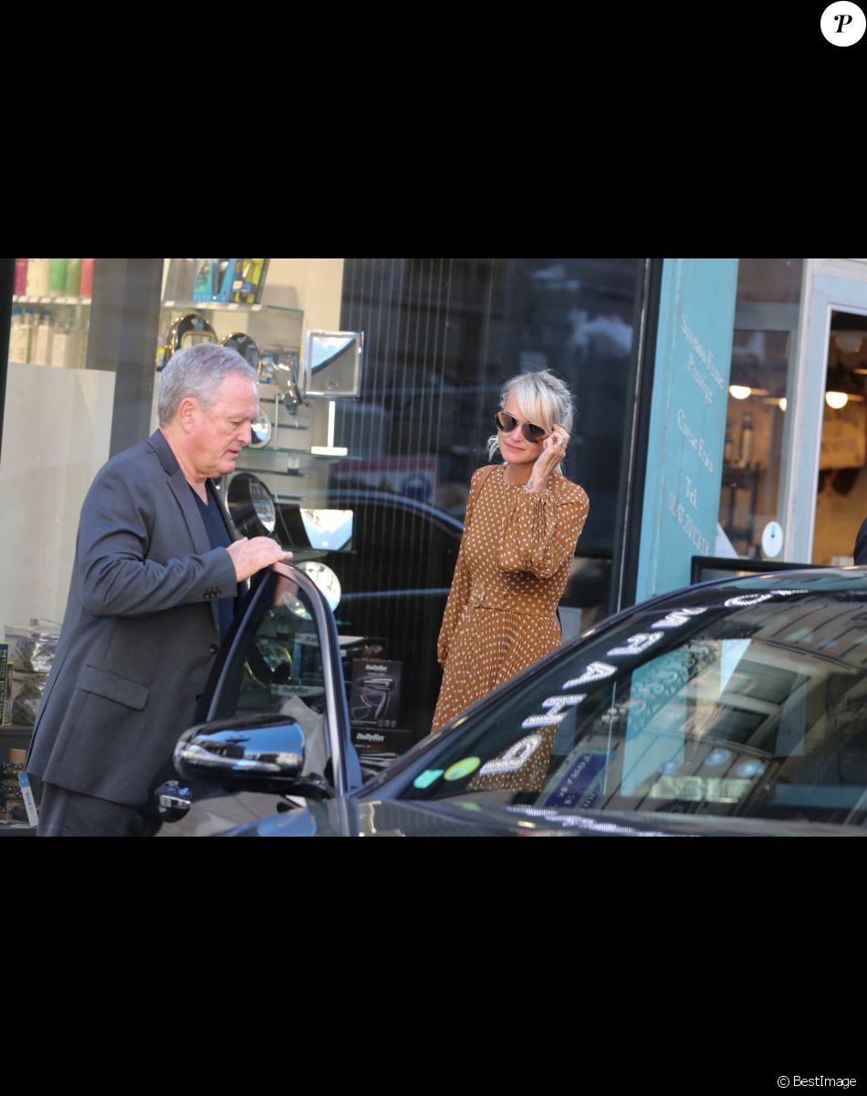 André Boudou et sa fille Laeticia Hallyday à Paris.