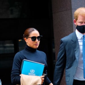 Le prince Harry et sa femme Meghan Markle ont été aperçus dans les rues de New York, le 23 septembre 2021.