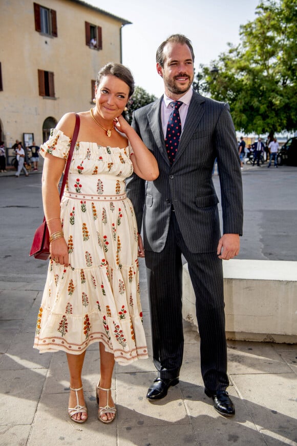 Le prince Félix et la princesse Alexandra - Mariage religieux de la princesse Astrid de Liechtenstein et Ralph Worthington en l'église Duomo di Santa Maria Assunta de Orbetello en Italie le 25 septembre 2021