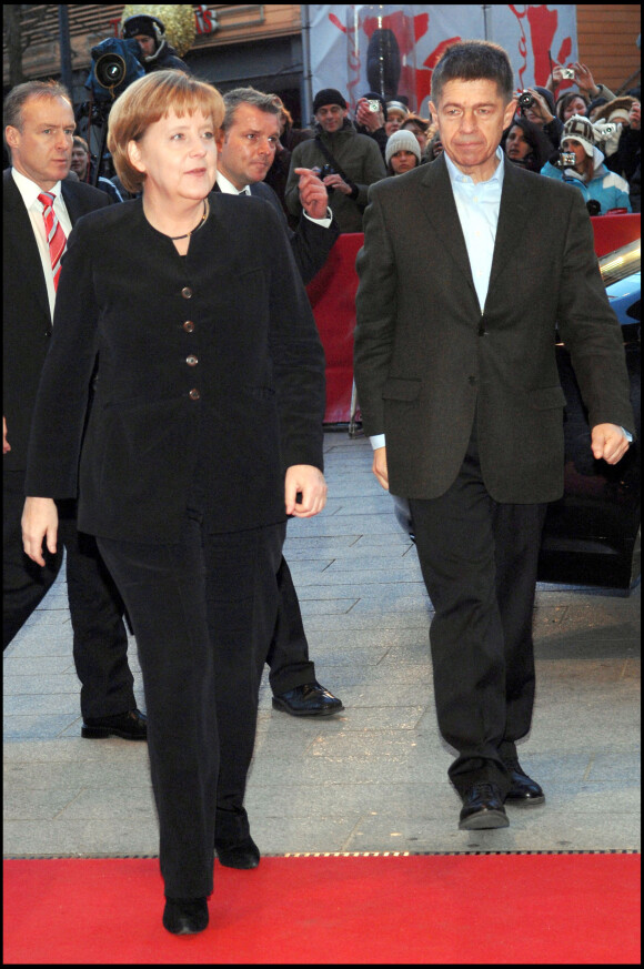 Angela Merkel et son époux Joachim Sauer à Berlin le 15 février 2008
