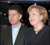 Angela Merkel et son époux Joachim Sauer au Festival du film de Berlin le 15 février 2008