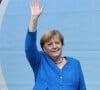 Angela Merkel lors de la clôture de la campagne électorale du parti CDU à Aachen en Allemagne