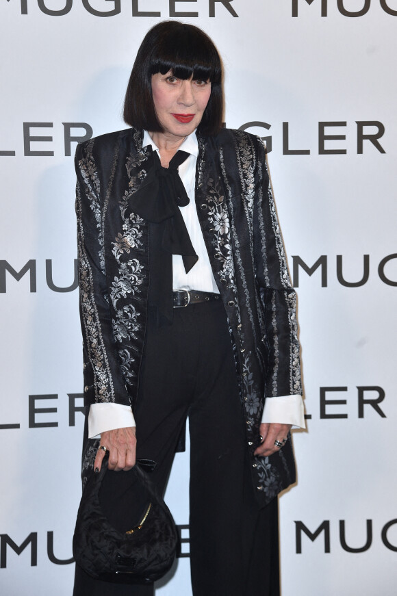 Chantal Thomass - Photocall de l'exposition "Thierry Mugler : couturissime" au Musée des Arts Décoratifs (MAD) à Paris. Le 28 septembre 2021.