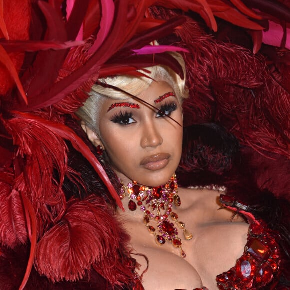 Cardi B - Photocall de l'exposition "Thierry Mugler : couturissime" au Musée des Arts Décoratifs (MAD) à Paris. Le 28 septembre 2021.