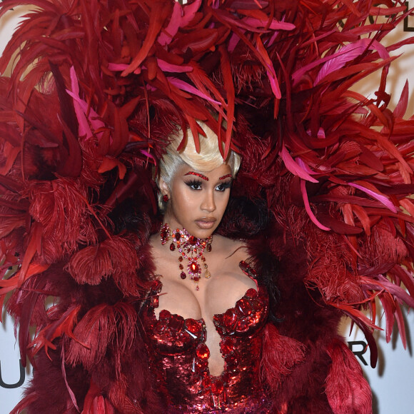 Cardi B - Photocall de l'exposition "Thierry Mugler : couturissime" au Musée des Arts Décoratifs (MAD) à Paris. Le 28 septembre 2021.