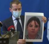 Le procureur de la République d'Epinal, Nicolas Heitz, présente la photo de Mia, fillette de 8 ans, enlevée aux Poulières.