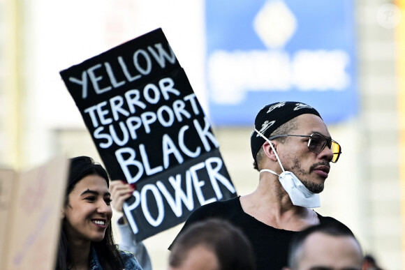 Joeystarr - Manifestation de soutien à Adama Traoré devant le tribunal de Paris le 2 juin 2020. © JB Autissier / Panoramic / Bestimage