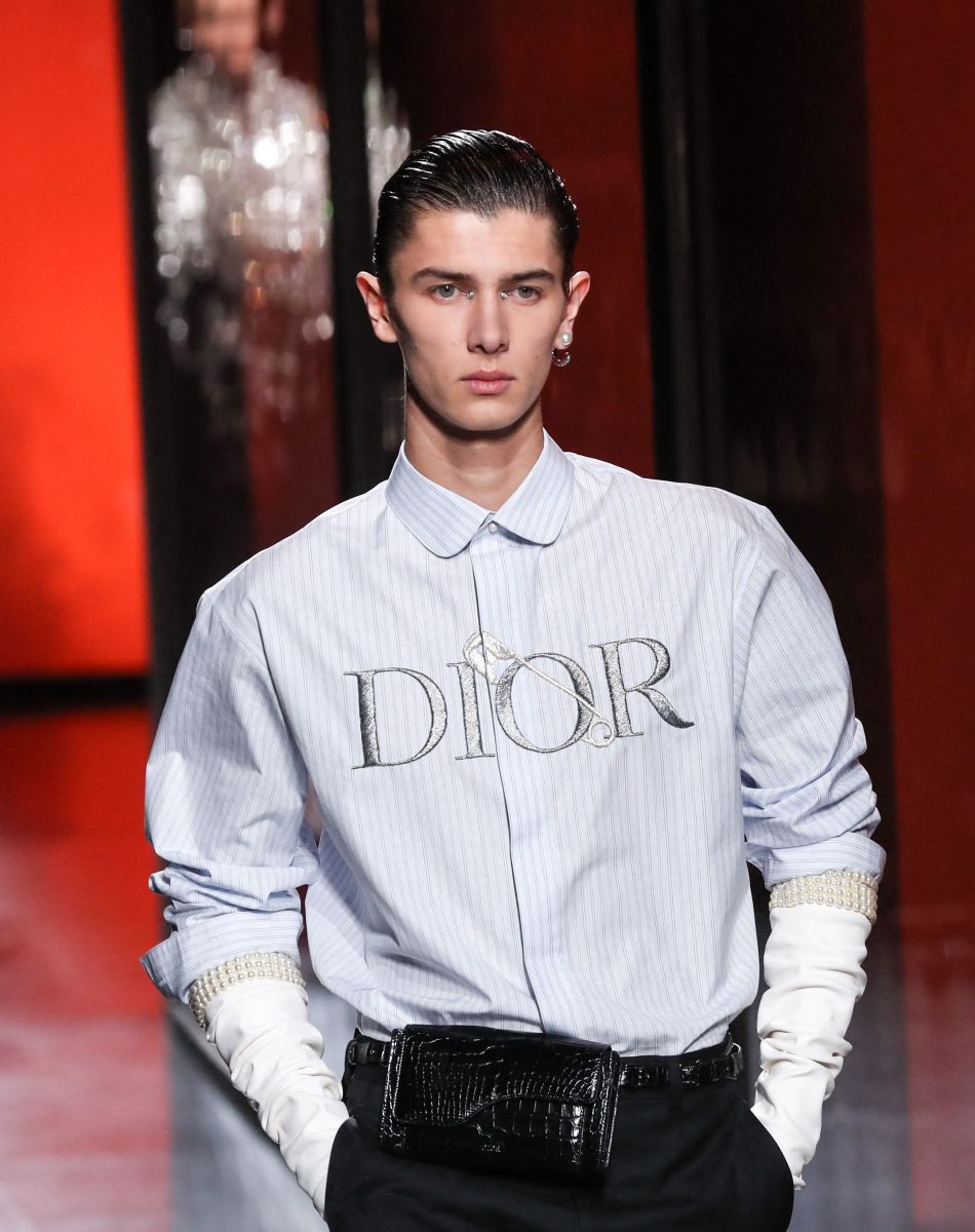 Nikolai de Danemark lors du défilé de mode Homme automne-hiver 2020/2021 "Dior Homme" à Paris. Le 17 janvier 2020
