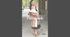 Fashion Week : Camélia Jordana sublime chez Loewe, robe noire et épaules dénudées