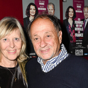 Exclusif - Chantal Ladesou et son mari Michel Ansault - Générale de la pièce "Ces Femmes qui ont réveillé la France" au théâtre Gaité Montparnasse à Paris le 20 septembre 2021.  © Coadic Guirec/Bestimage 