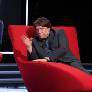 Exclusif - Enregistrement de l'émission "Le Divan" présentée par Marc-Olivier Fogiel avec Bernard Tapie en invité, qui sera diffusée le 28 février sur France 3. Le 3 février 2017 © Dominique Jacovides / Bestimage 