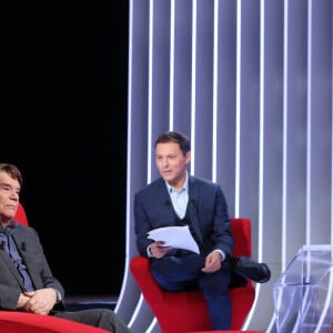 Exclusif - Enregistrement de l'émission "Le Divan" présentée par Marc-Olivier Fogiel avec Bernard Tapie en invité, qui sera diffusée le 28 février sur France 3. Le 3 février 2017 © Dominique Jacovides / Bestimage 